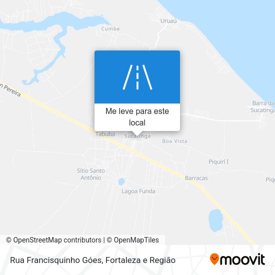 Rua Francisquinho Góes mapa