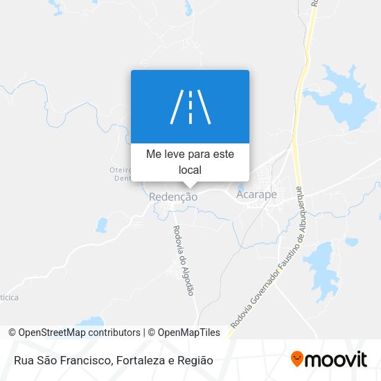 Rua São Francisco mapa