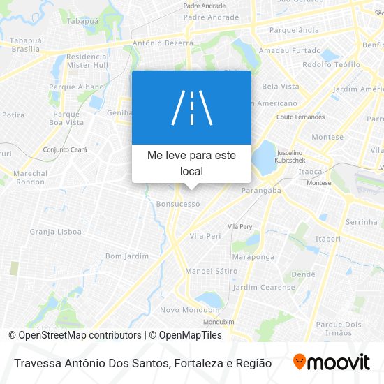 Travessa Antônio Dos Santos mapa