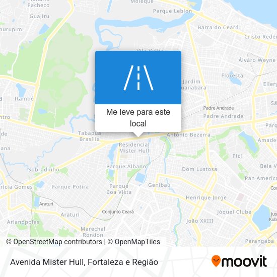 Avenida Mister Hull mapa