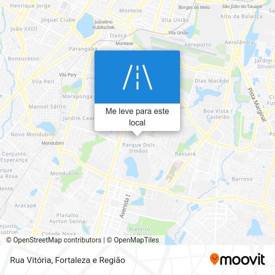 Rua Vitória mapa