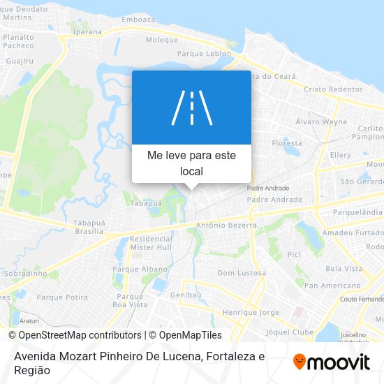 Avenida Mozart Pinheiro De Lucena mapa