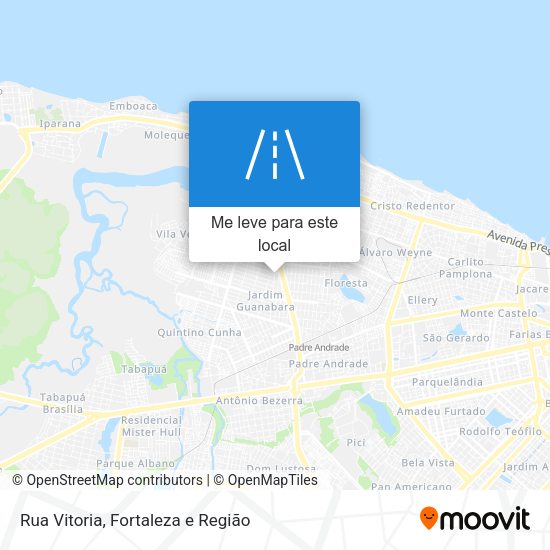Rua Vitoria mapa