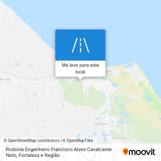 Rodovia Engenheiro Francisco Alves Cavalcante Neto mapa