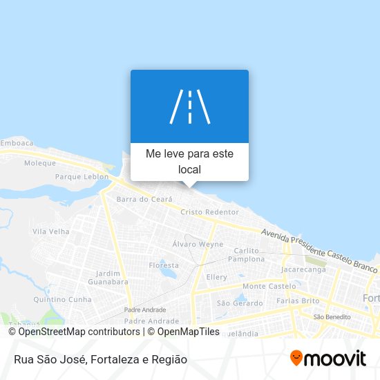Rua São José mapa