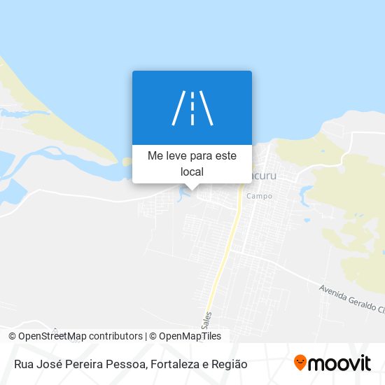 Rua José Pereira Pessoa mapa