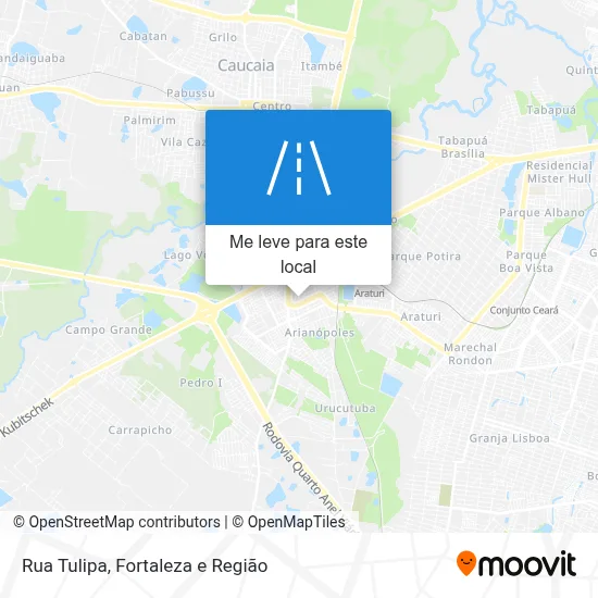 Rua Tulipa mapa