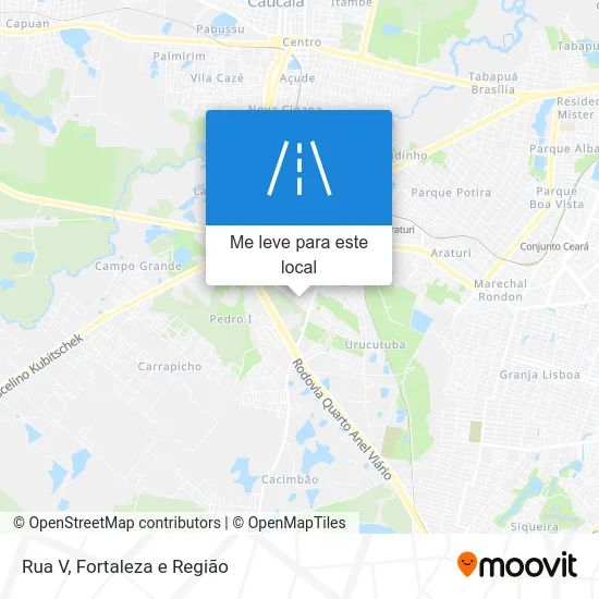 Rua V mapa