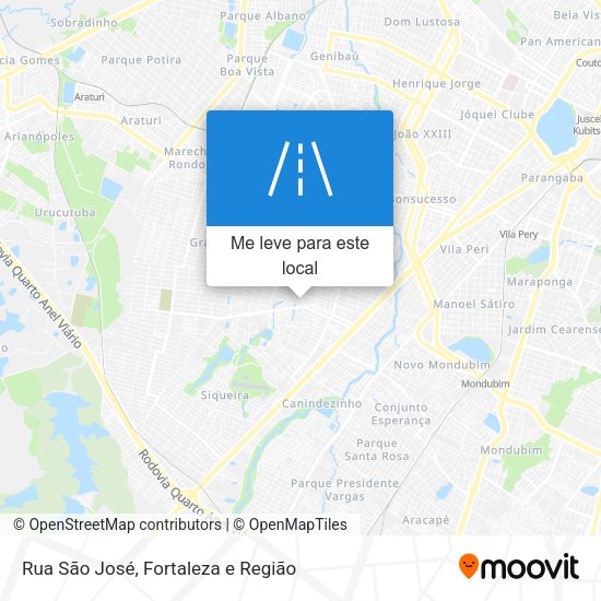 Rua São José mapa