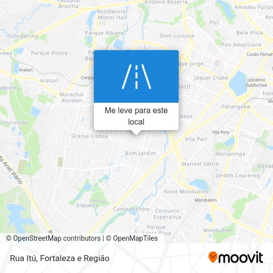 Rua Itú mapa