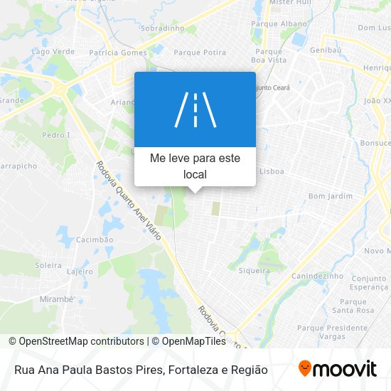 Rua Ana Paula Bastos Pires mapa