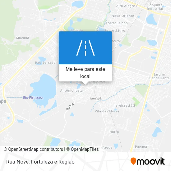 Rua Nove mapa