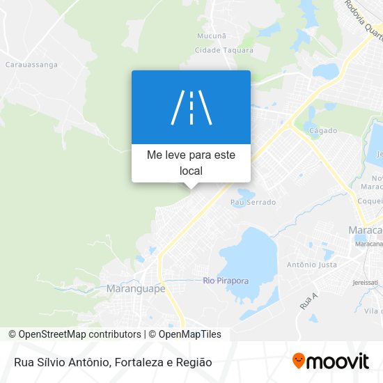 Rua Sílvio Antônio mapa