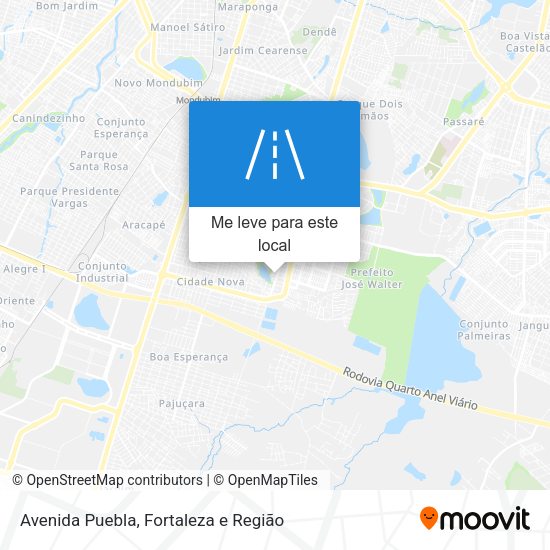 Avenida Puebla mapa