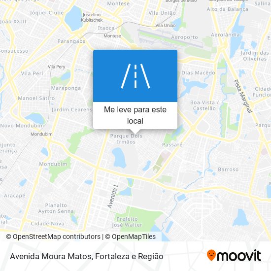 Avenida Moura Matos mapa