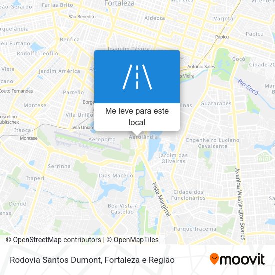 Rodovia Santos Dumont mapa