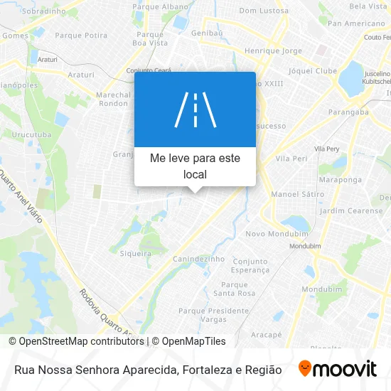 Rua Nossa Senhora Aparecida mapa