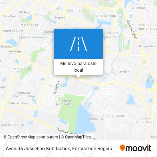 Avenida Juscelino Kubitschek mapa