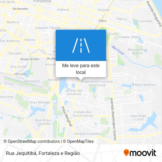 Rua Jequitibá mapa