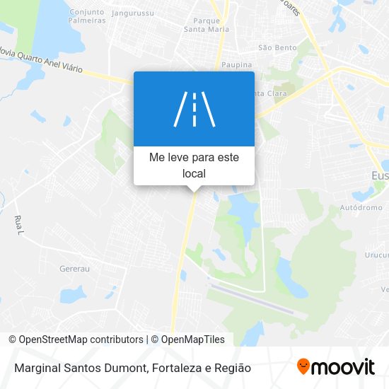 Marginal Santos Dumont mapa
