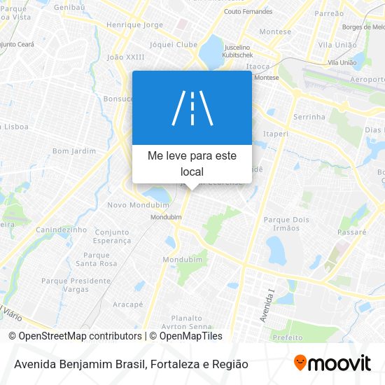 Avenida Benjamim Brasil mapa