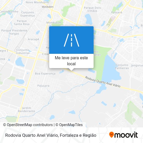 Rodovia Quarto Anel Viário mapa