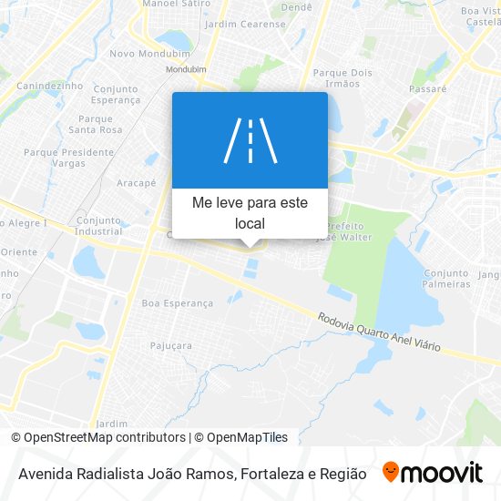 Avenida Radialista João Ramos mapa