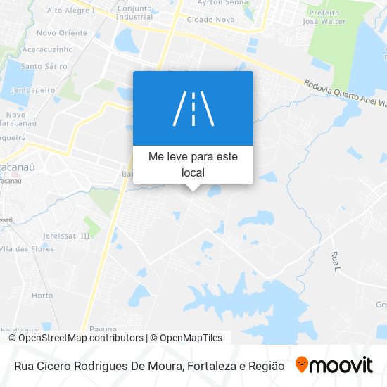 Rua Cícero Rodrigues De Moura mapa