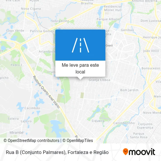 Rua B (Conjunto Palmares) mapa