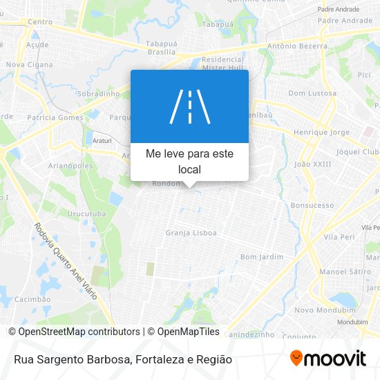 Rua Sargento Barbosa mapa