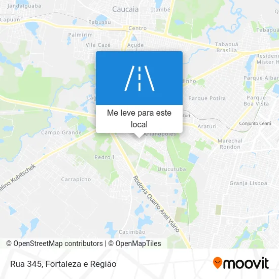 Rua 345 mapa