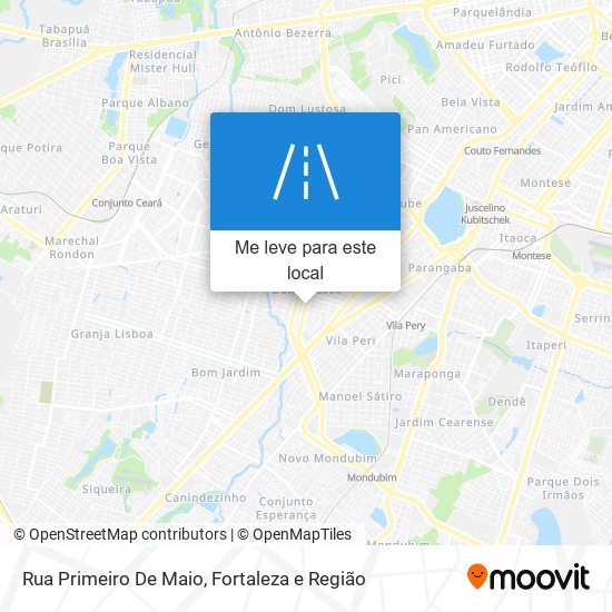 Rua Primeiro De Maio mapa