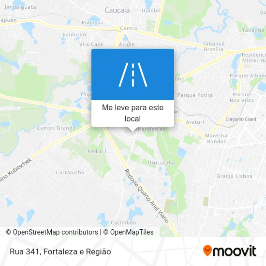 Rua 341 mapa