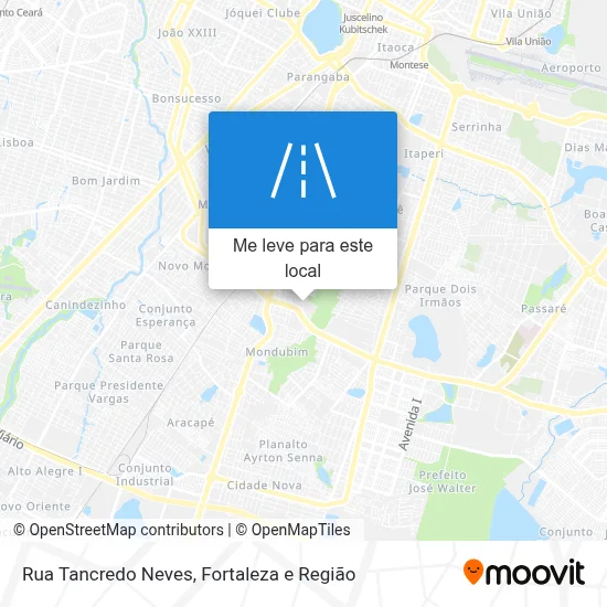 Rua Tancredo Neves mapa