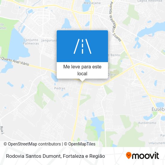 Rodovia Santos Dumont mapa