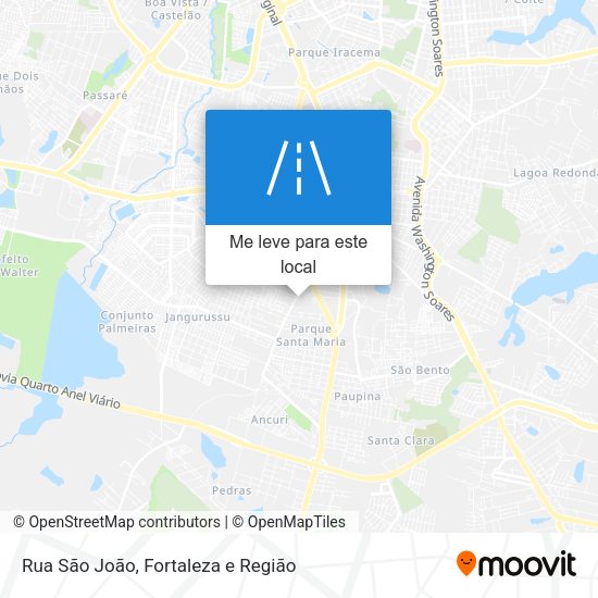 Rua São João mapa