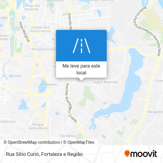 Rua Sítio Curió mapa