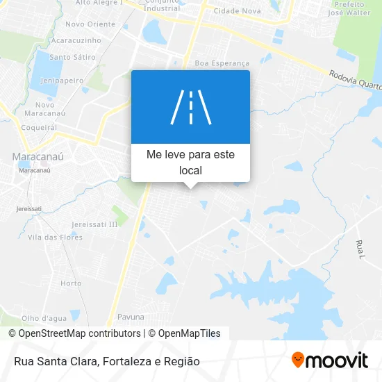Rua Santa Clara mapa