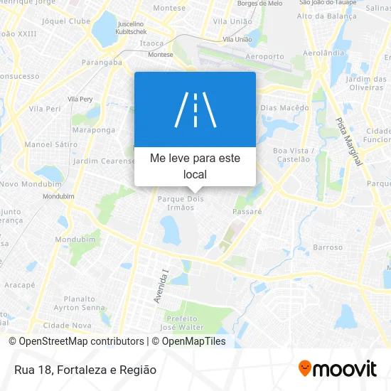Rua 18 mapa