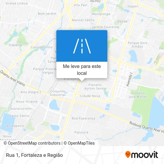 Rua 1 mapa