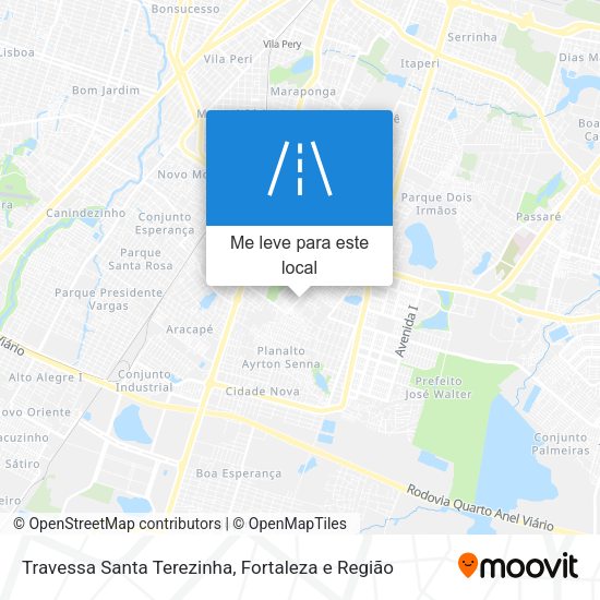 Travessa Santa Terezinha mapa