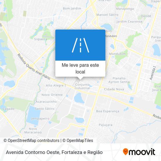 Avenida Contorno Oeste mapa