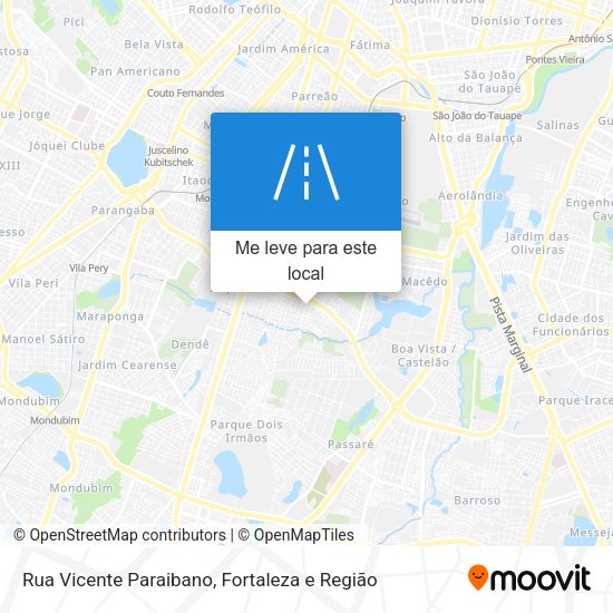 Rua Vicente Paraibano mapa