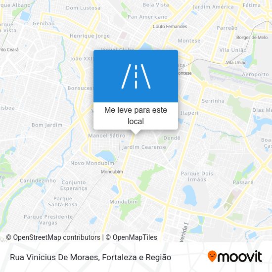Rua Vinicius De Moraes mapa