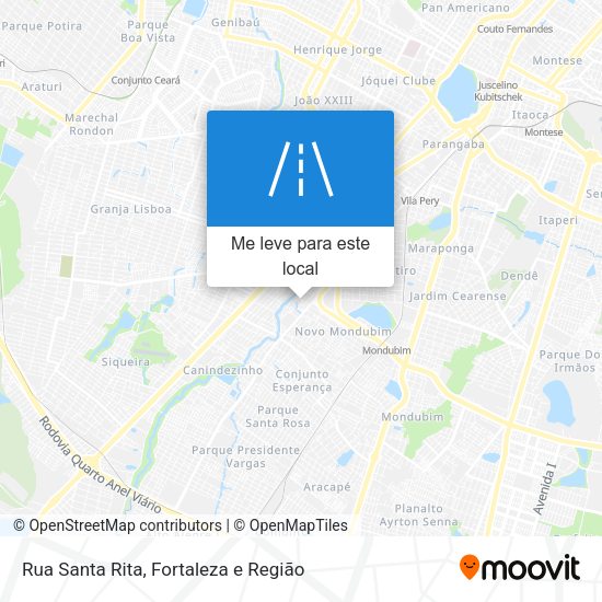 Rua Santa Rita mapa