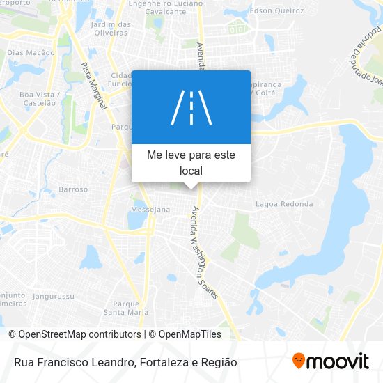Rua Francisco Leandro mapa