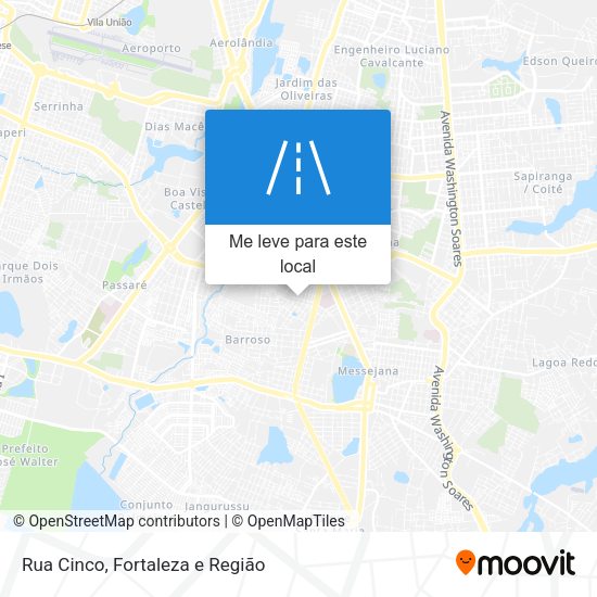 Rua Cinco mapa