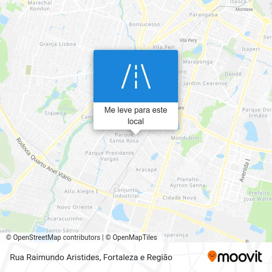 Rua Raimundo Aristides mapa