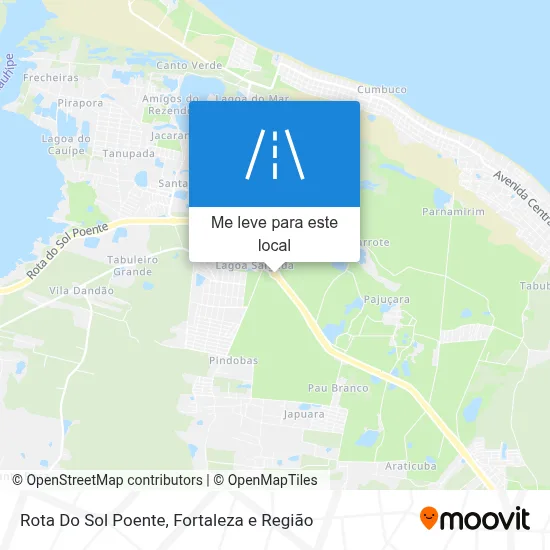 Rota Do Sol Poente mapa