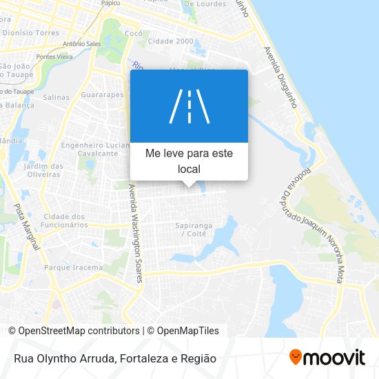 Rua Olyntho Arruda mapa
